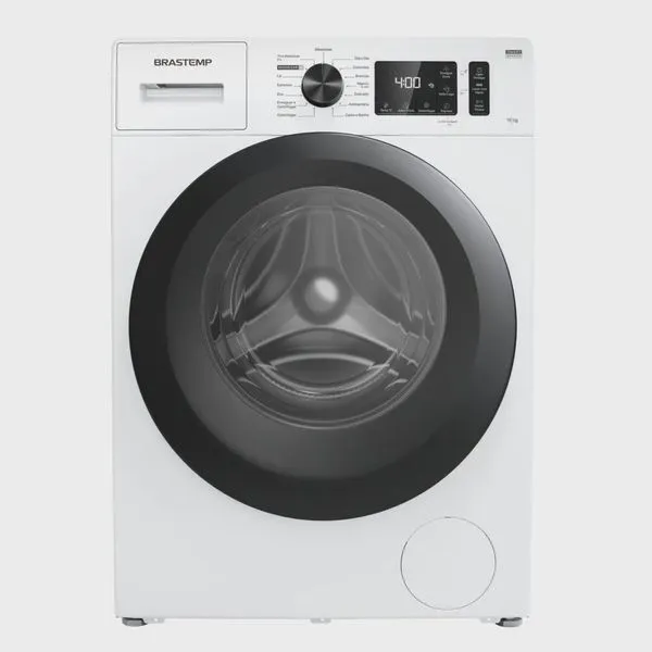 Lavadora Brastemp 10kg branca com Smart Sensor, Tira Manchas Pro e Motor Inverter - BNF10AB