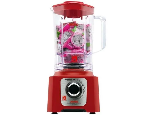 Liquidificador Arno Power Max 1400 LN56 Vermelho 15 Velocidades 1400W