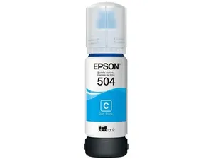 Garrafa Tinta Epson T504 Ciano Original