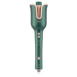 Modelador de Cachos Philco 37W Verde Bivolt Rotação Automática Cerâmica Argan 5 Temperaturas 230°C Modelador de Cachos Philco Bivolt Rotação Automática PEC16VD Bivolt