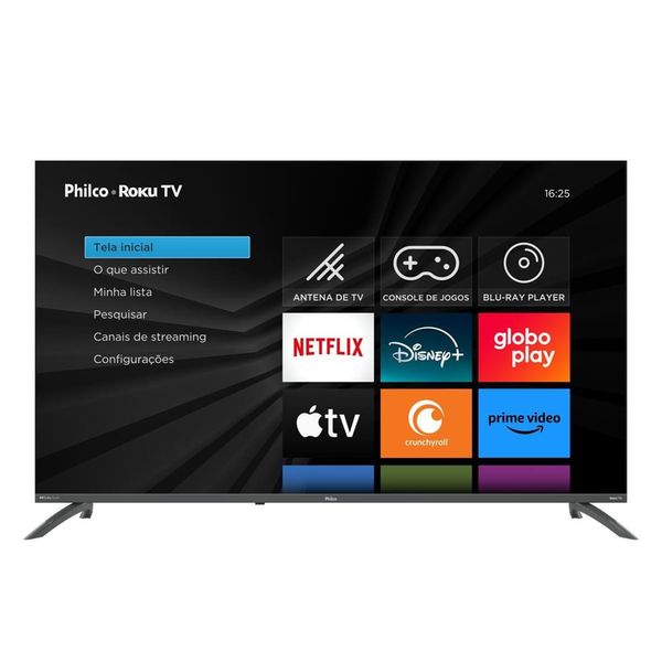 Smart TV Philco 50" LED Roku TV Dolby Áudio PTV50VA4REGB - Bivolt