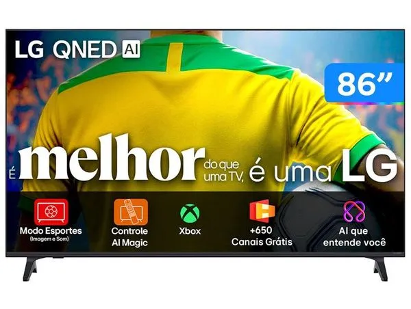 Smart TV 86" LG 4K QNED 86QNED73ASA