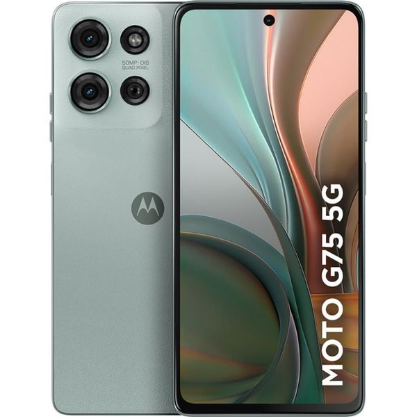 Smartphone Motorola Moto G75 5G 256GB Tela FHD+ 6.8" 12GB RAM BOOST Câmera SONY 50MP Selfie 16MP - Cinza
