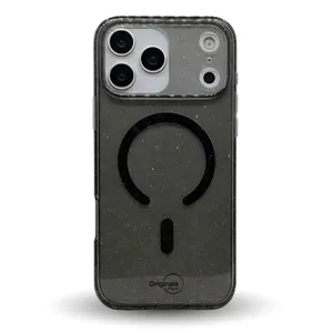 Capa iPhone 17 Pro Max Shine Com Proteção de Câmera Originais iPlace, Preto com Brilho
