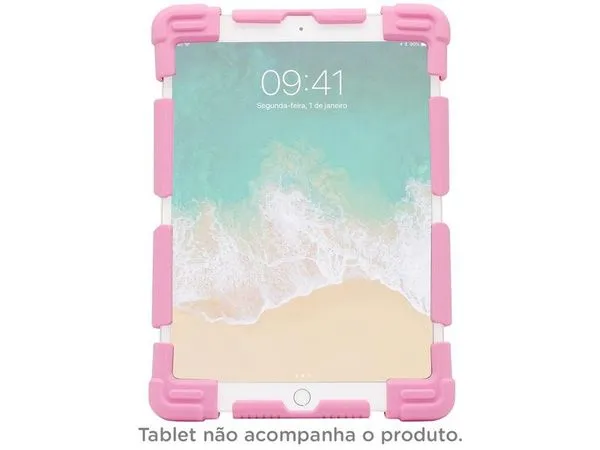 Capa para Tablet Universal 9" a 12" Rosa Kids
