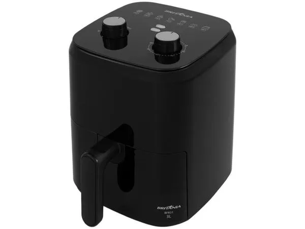 Fritadeira Elétrica sem Óleo/Air Fryer Britânia BFR31 Preto com Timer 3L