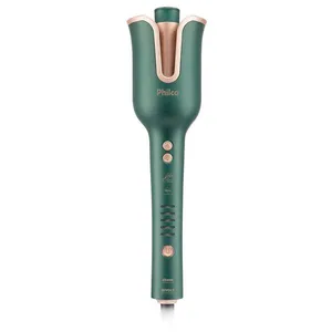 Modelador de Cachos Philco 37W Verde Bivolt Rotação Automática Cerâmica Argan 5 Temperaturas 230°C Modelador de Cachos Philco Bivolt Rotação Automática PEC16VD Bivolt