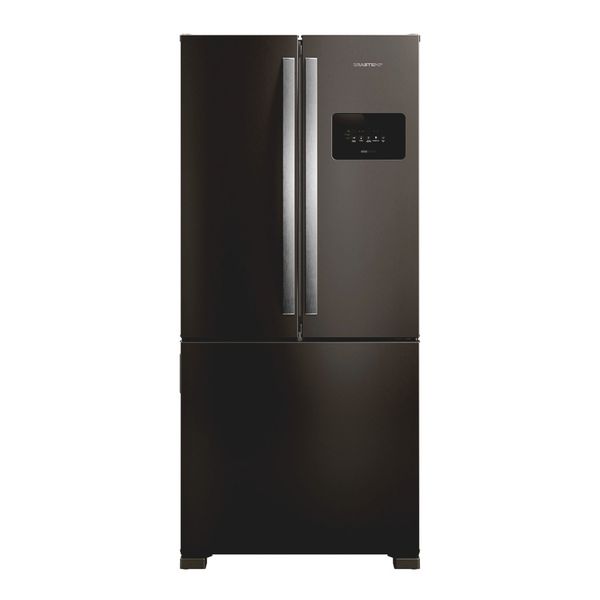Refrigerador French Door Brastemp de 03 Portas Frost Free com 559 Litros Black Inox - BRO85ME