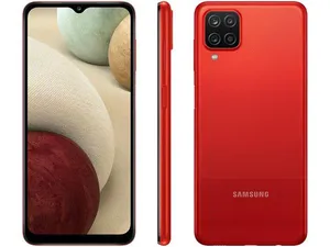 Smartphone Samsung Galaxy A12 64GB Vermelho 4GB RAM 6,5" Câm. Quádrupla + Selfie 8MP Dual Chip