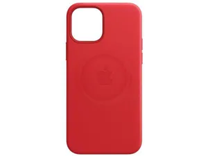Capa de Couro com MagSafe Escarlate