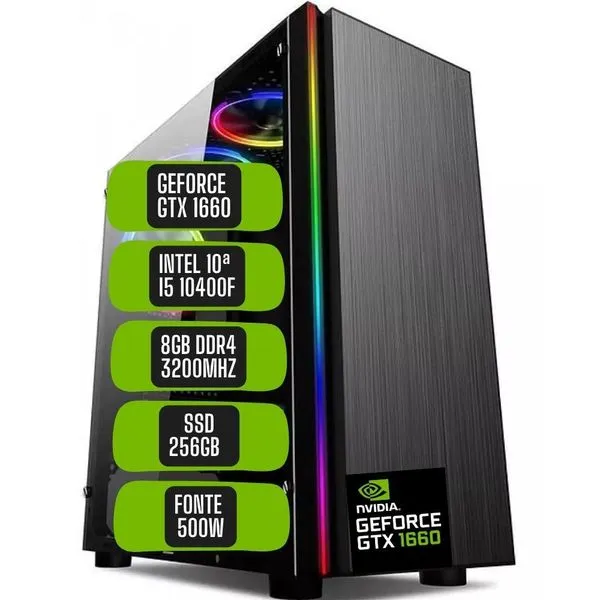 PC Gamer Skill Win Core i5 10400F GTX 1660 Ti 6GB