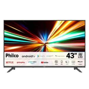 Smart TV 43" Philco P43EAA Full HD LED Android TV Wi-Fi Bluetooth HDR Google Assistente Borda Infinita