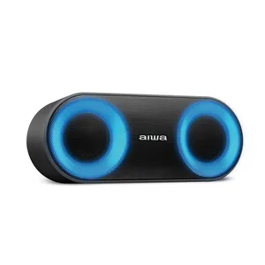 Caixa de Som Speaker AIWA Bluetooth Luzes Multicores IP65 - AWS-SP-01