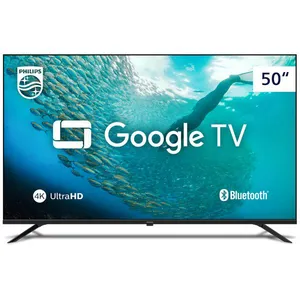 Smart TV 50" Philips 50PUG7625 LED 4K Wi-Fi Bluetooth HDR10+ Dolby Vision Atmos P5 Bordas Ultrafinas