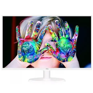 Monitor 19.5" LED Widescreen Branco 2ms 75Hz 1600x900 HDMI HQ 19.5HQ-LED+ VESA Ajuste de inclinação
