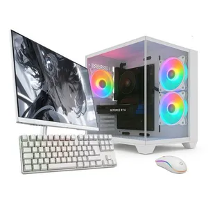PC Gamer Completo Skill Apex Series, AMD Ryzen 5 5500, Radeon RX 580 8GB, 16GB DDR4, SSD 256GB M.2, Monitor LED 24" 180Hz, Branco SAS007