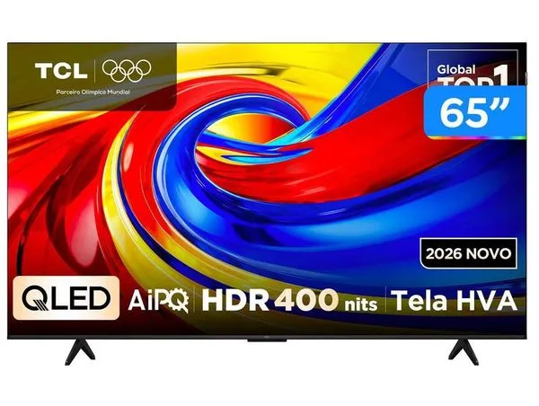 Smart TV 65" TCL 4K UHD QLED P7L Google TV 2026