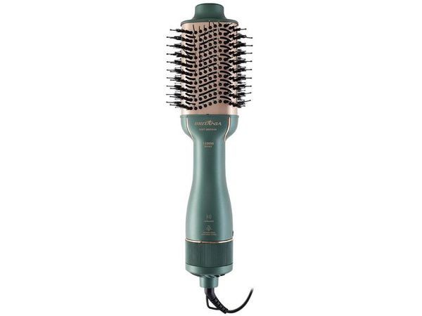 Escova Secadora, Britânia, Soft, Verde, Bivolt, 1300W - BES13VD Bivolt