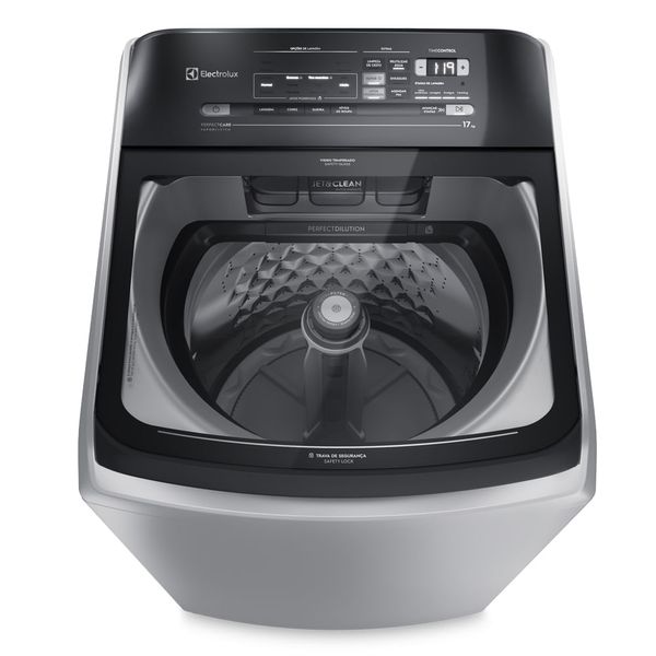 Máquina de Lavar 17kg Electrolux Perfect Care Digital com Vapor e Jatos Poderosos (LEH17) 127V