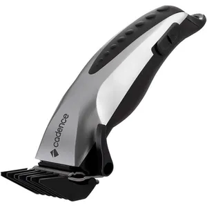 Máquina de Cortar Cabelo Cadence CAB173 Prata 4 Pentes Corte Suave Ergonômica Máquina de Cortar Cabelo com Fio Cadence CAB173 4 Níveis de Ajuste 4 Pentes - 110v