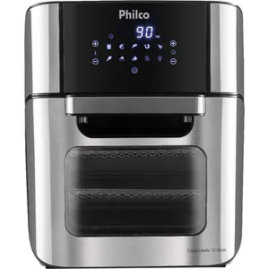 Fritadeira Elétrica Air Fry Oven Philco PFR2200P 12L 1800W Digital Inox