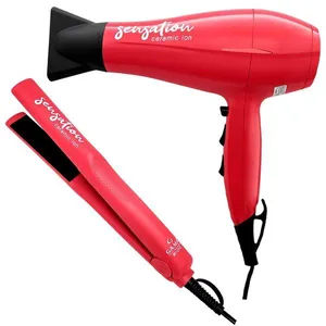 Kit Gama com Secador de Cabelo Sensation com 2 Velocidades e 3 Temperaturas + Prancha Alisadora Sensation Bivolt