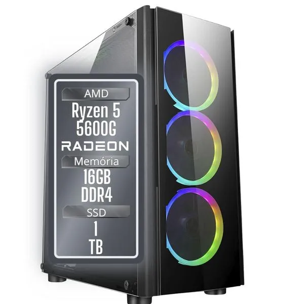 PC Gamer 3Green Winner Ryzen 5 5600G 1TB