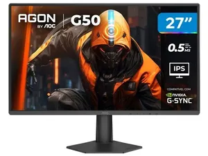 Monitor Gamer AOC Agon G50 27G50F/57 27" Full HD 144Hz IPS 0,5ms HDMI DisplayPort G-Sync