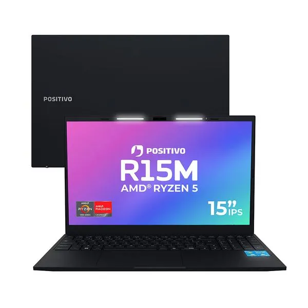 Notebook Positivo Vision R15M AMD Ryzen 3-7330U Linux 8GB RAM 256GB SSD