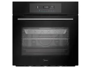 Forno Elétrico de Embutir Midea Multifuncional Grill 80L Preto Touch com Airfryer TST80P2