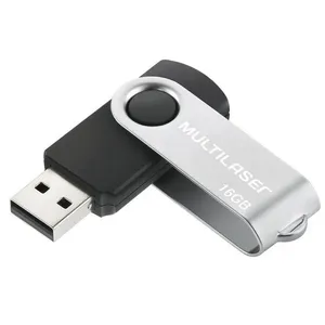 Pen Drive Twist 2 16GB PD588 Preto - Multilaser Pen Drive Preto 16gb Pd588 - Multilaser