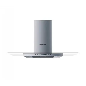 Coifa de Parede Brastemp, Vidro Plano, Inox, 90 cm - BAP90ARBNA