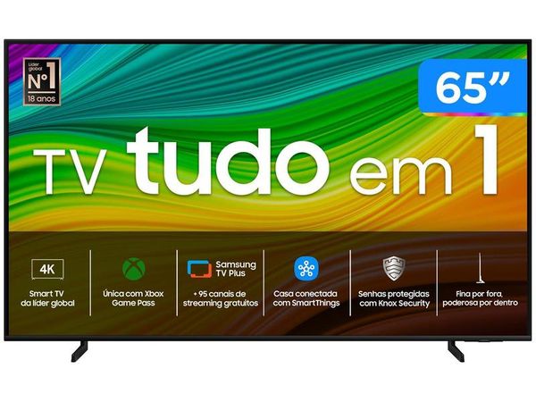 Smart TV 65" 4K QLED Samsung 65Q60DA Wi-Fi Bluetooth Alexa 3 HDMI 2 USB