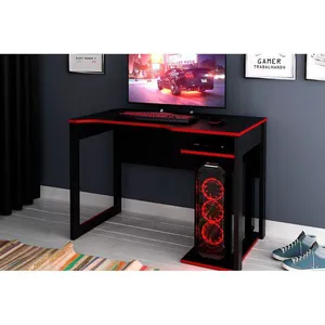 Mesa Gamer Tecno Mobili ME4161 Preto/Vermelho