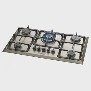 Cooktop Fischer 5q Tc Gas Mesa Inox Bivolt