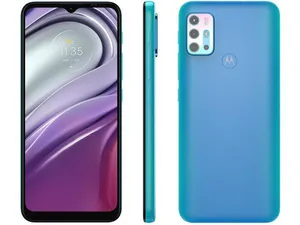 Smartphone Motorola Moto G20 128GB Azul 4G 4GB RAM Tela 6,5” Câm. Quadrupla + Câm Selfie 13MP