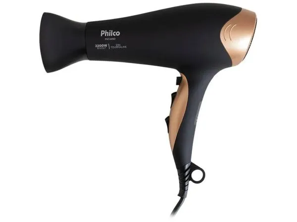 Secador Philco Ions Tourmaline Preto PSC2450 2200W