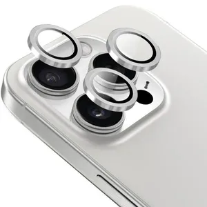 Película para câmera iPhone 16 Pro/ 16 Pro Max, Originais iPlace, Aro Silver