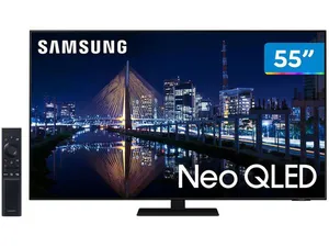 Smart TV 55” 4K NEO QLED Mini Led Samsung 55QN85A 120hz Som em Movimento Processador AI
