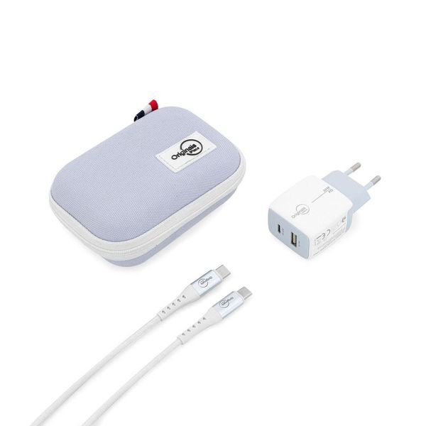 Kit Viagem usb-c 30W para iPhone 15, iPad e Macbook Air, Originais iPlace