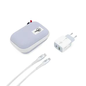 Kit Viagem usb-c 30W para iPhone 15, iPad e Macbook Air, Originais iPlace
