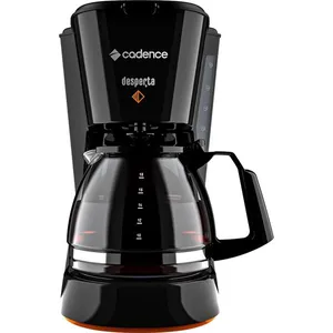 Cafeteira Elétrica Cadence Desperta 750ml 127V Jarra de Vidro Base Aquecedora Corta-Pingo Cafeteira Elétrica Cadence Desperta CAF338 Contrast - 110v