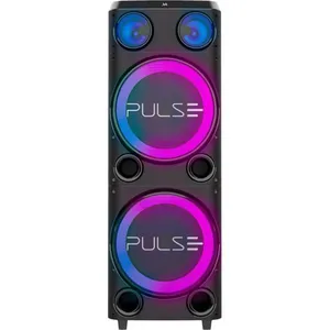 Caixa de Som Torre Pulse SP508 2300W Bluetooth USB Aux P2 RCA LEDs Dinâmicos Duo