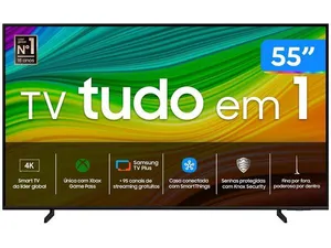 Smart TV 55" 4K QLED Samsung 55Q60DA Wi-Fi Bluetooth Alexa 3 HDMI 2 USB