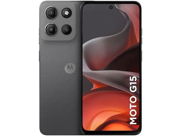 Smartphone Motorola Moto G15 256GB Grafite 4G 4GB RAM 6,7" Câm. Dupla Selfie 8MP