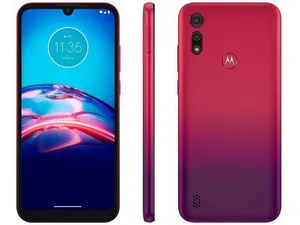 Smartphone Motorola E6S 32GB Vermelho Magenta 4G Octa-Core 2GB RAM 6,1” Câm. Dupla + Selfie 5MP