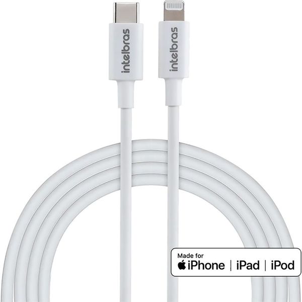 Cabo iPhone USB-C Intelbras MFI 1,2m - Branco