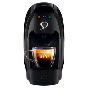 Cafeteira Espresso Luna Preta Automática TRES 3 Corações - 220V