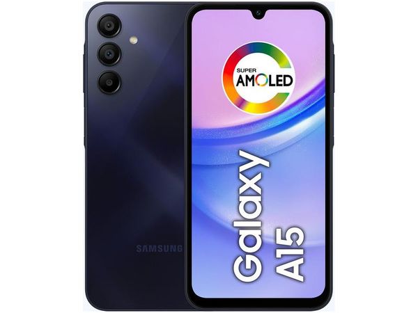 Smartphone Samsung Galaxy A15 4G 128GB Tela 6.5" 4GB RAM Câmera Tripla + Selfie 13MP - Azul Escuro