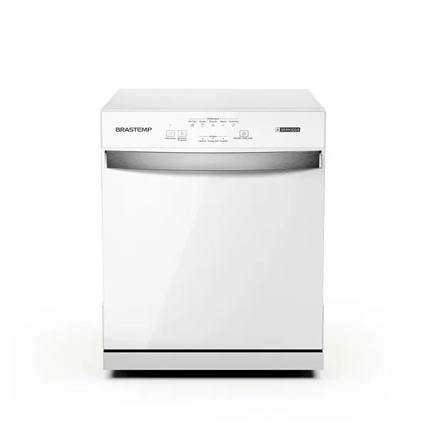 Lava-Louças Brastemp 8 Serviços com Ciclo Pesado Cor Branca BLF08BBANA - 127V